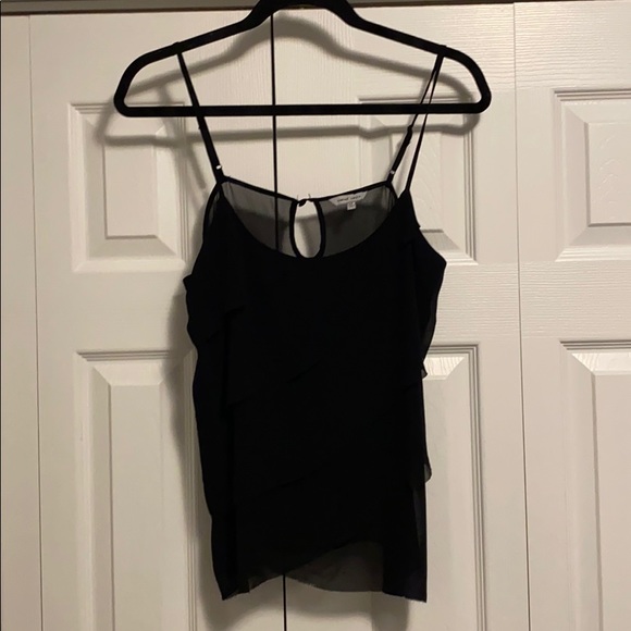 Naked Zebra Tops - Sheer layered tan top